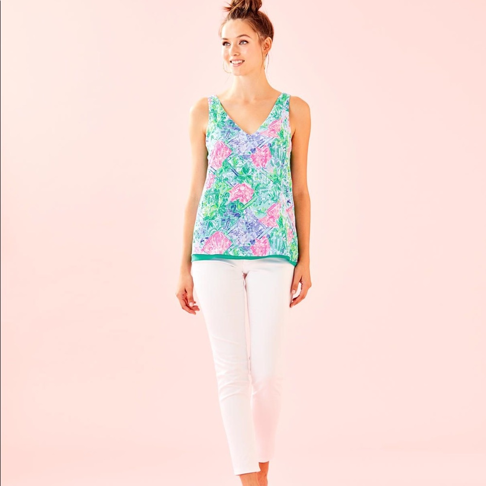 EUC Lilly Pulitzer Florin Top Bohemian Queen